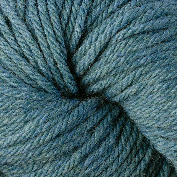 Berroco Vintage Chunky weight yarn in the color Breezeway 6194, a summery heathered blue-green.