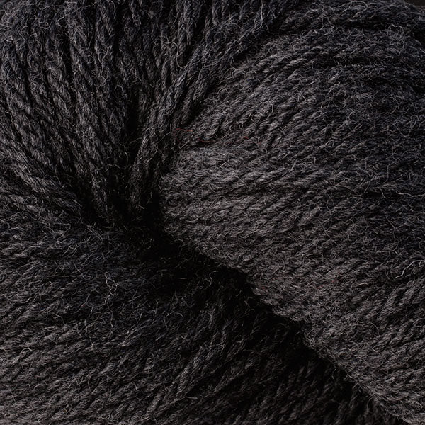 Berroco Vintage Chunky weight yarn in the color Charcoal 6189, a dark heathered grey.