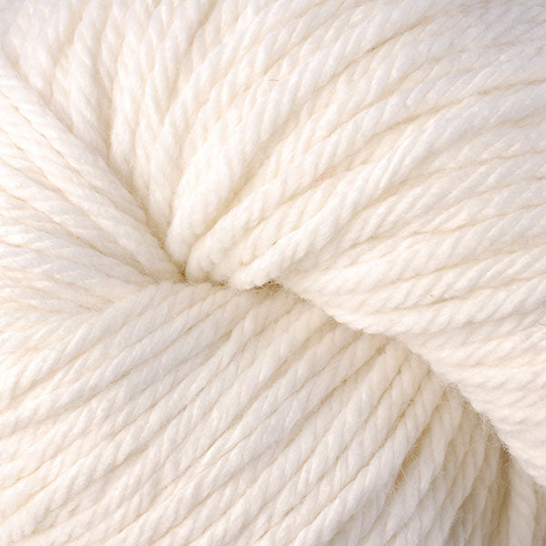 Berroco Vintage Chunky weight yarn in the color Mochi 6101, a natural white.