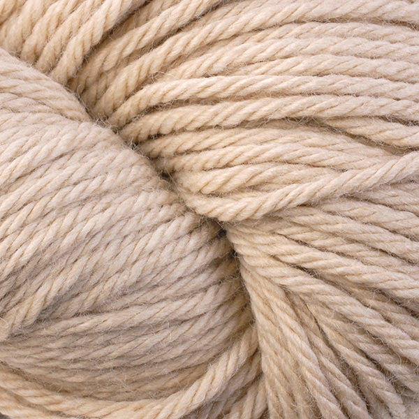 Berroco Vintage Chunky weight yarn in the color Mushroom 6104, a warm light tan.