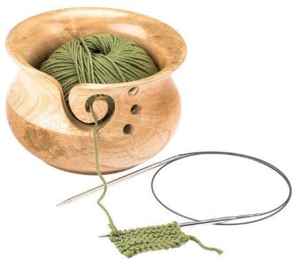 Wooden Yarn Bowl From Susan Bates - Paradise Fibers
