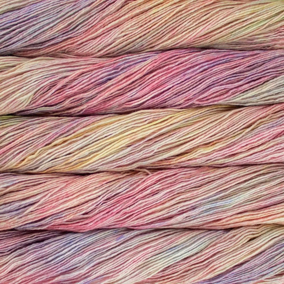 close-up of beautiful worsted weight yarn to show what yarn is made of