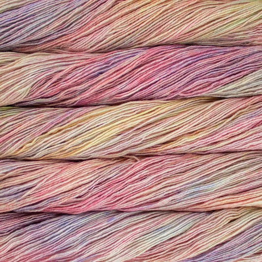 close-up of beautiful worsted weight yarn to show what yarn is made of