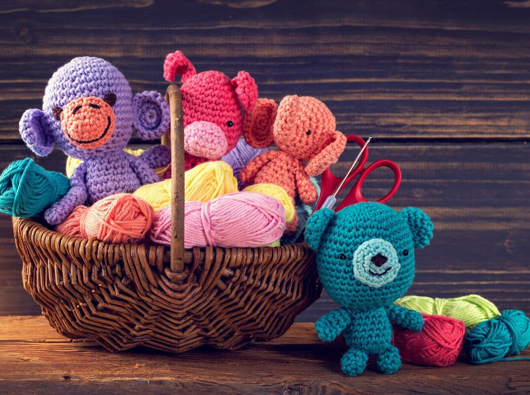 cute amigurumi toys alongside some of the best yarn for amigurumi