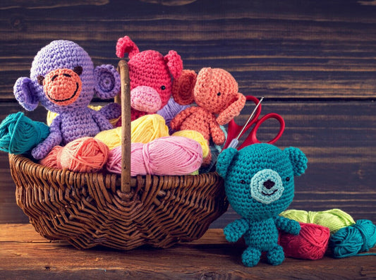 cute amigurumi toys alongside some of the best yarn for amigurumi