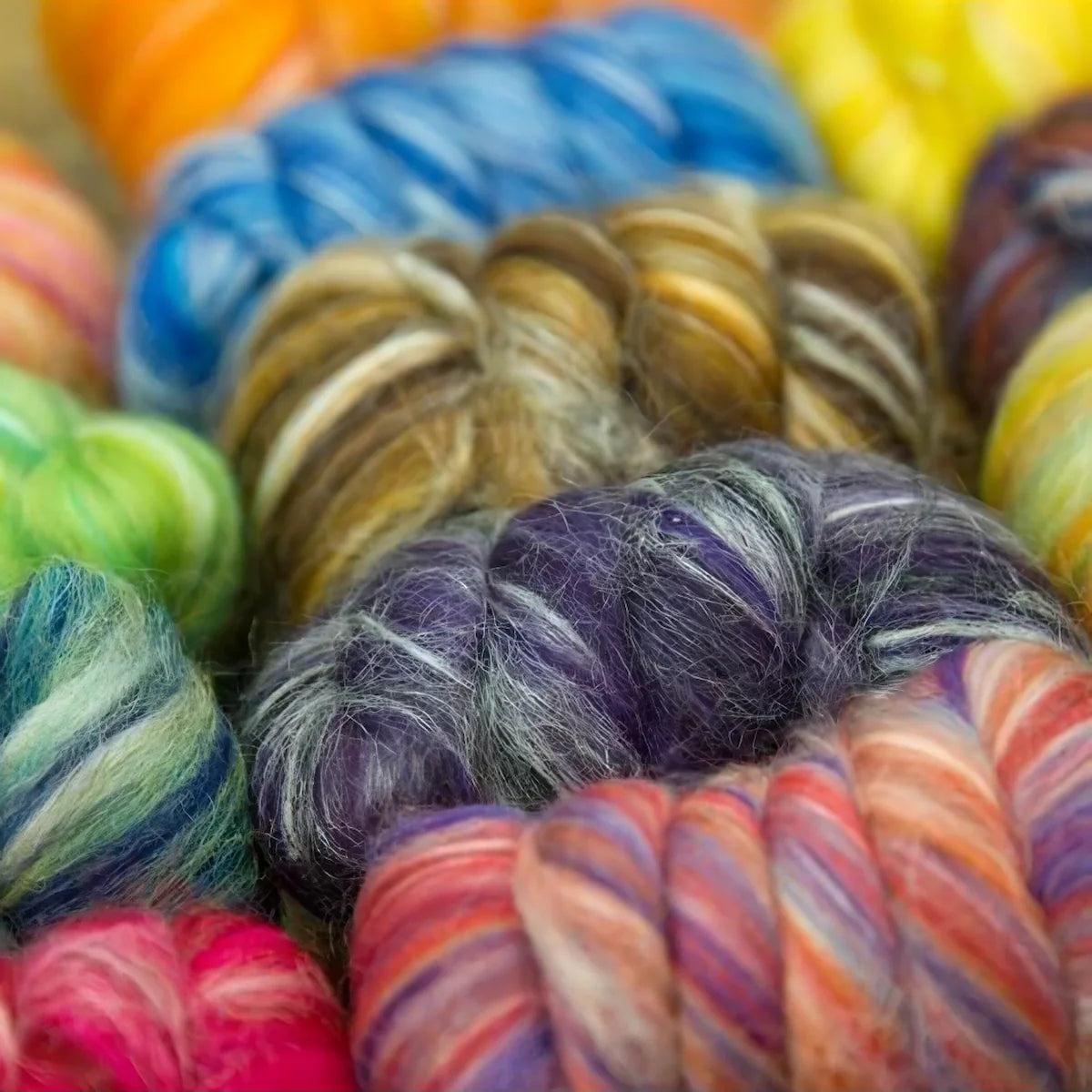 Constellation Collection - Merino/Silk Roving Blends