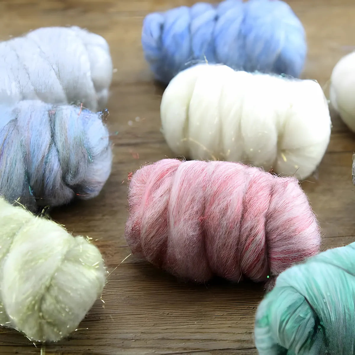 Glitter Multicolored Fiber Blends - Merino & Stellina | Paradise Fibers