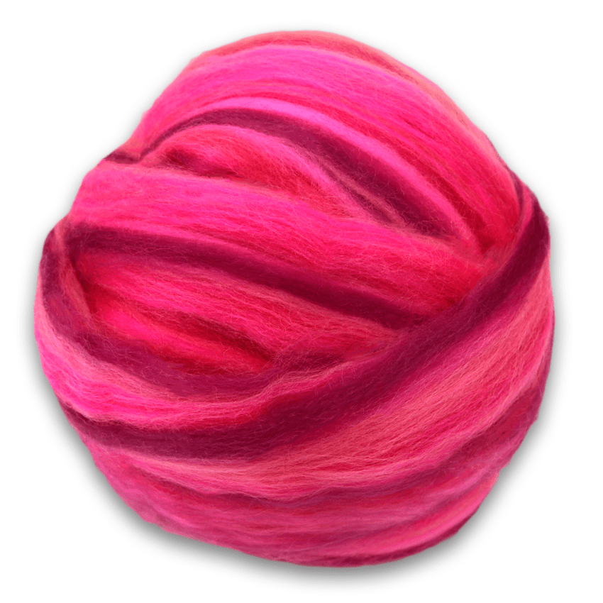 Multi Color Merino Wool Top - Paradise Fibers