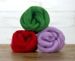 Solid Color Blue Faced Leicester Wool Top - Paradise Fibers