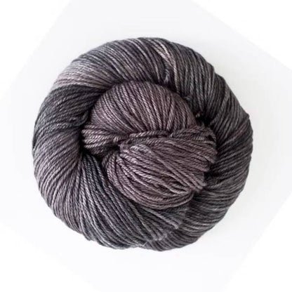 Ball of gray yarn.