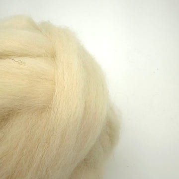 Paradise Fibers White Bergschaf Wool Top