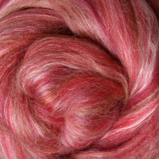 Ashford Silk Merino Sliver - 099 Pomegranate - 1oz-16oz Amounts