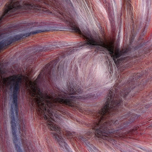 Ashford Silk Merino Sliver - 104 Mulberry - 1oz-16oz Amounts