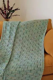 FLOWER EYELET AFGHAN Pattern by Fiber Trends - Leaflet