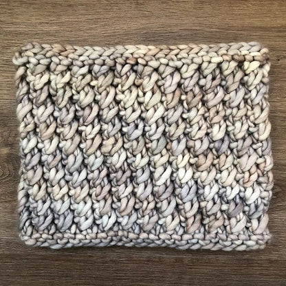 Malabrigo Rasta Emilia Cowl Kit color 696 Whole Grain