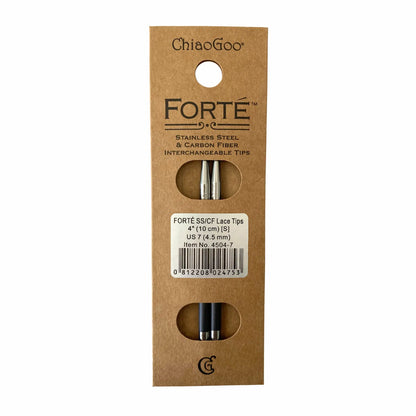 ChiaoGoo Forté™ Stainless Steel & Carbon Fiber Tips - 4" (10 cm)