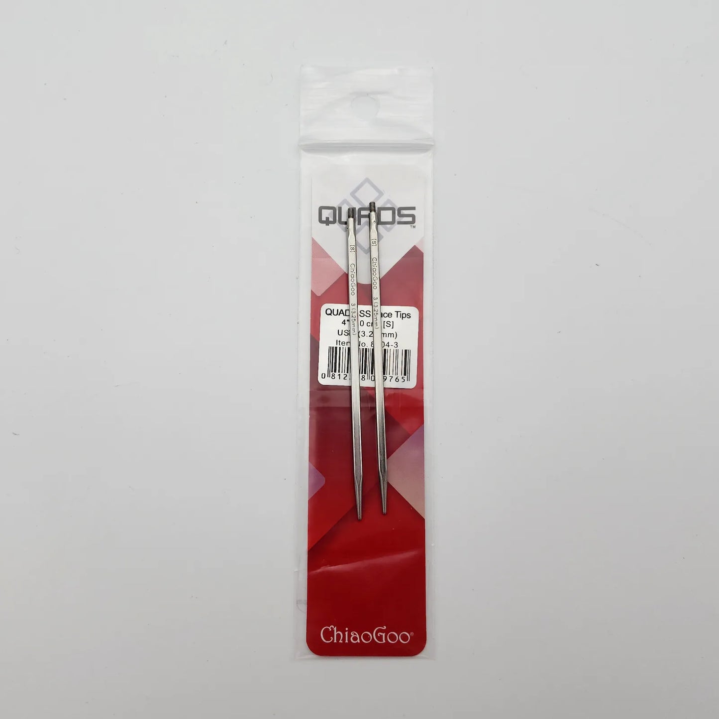 ChiaoGoo Quads 4" Square Interchangeable Knitting Needle Tips
