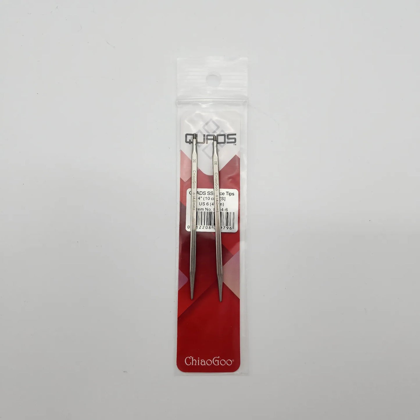 ChiaoGoo Quads 4" Square Interchangeable Knitting Needle Tips