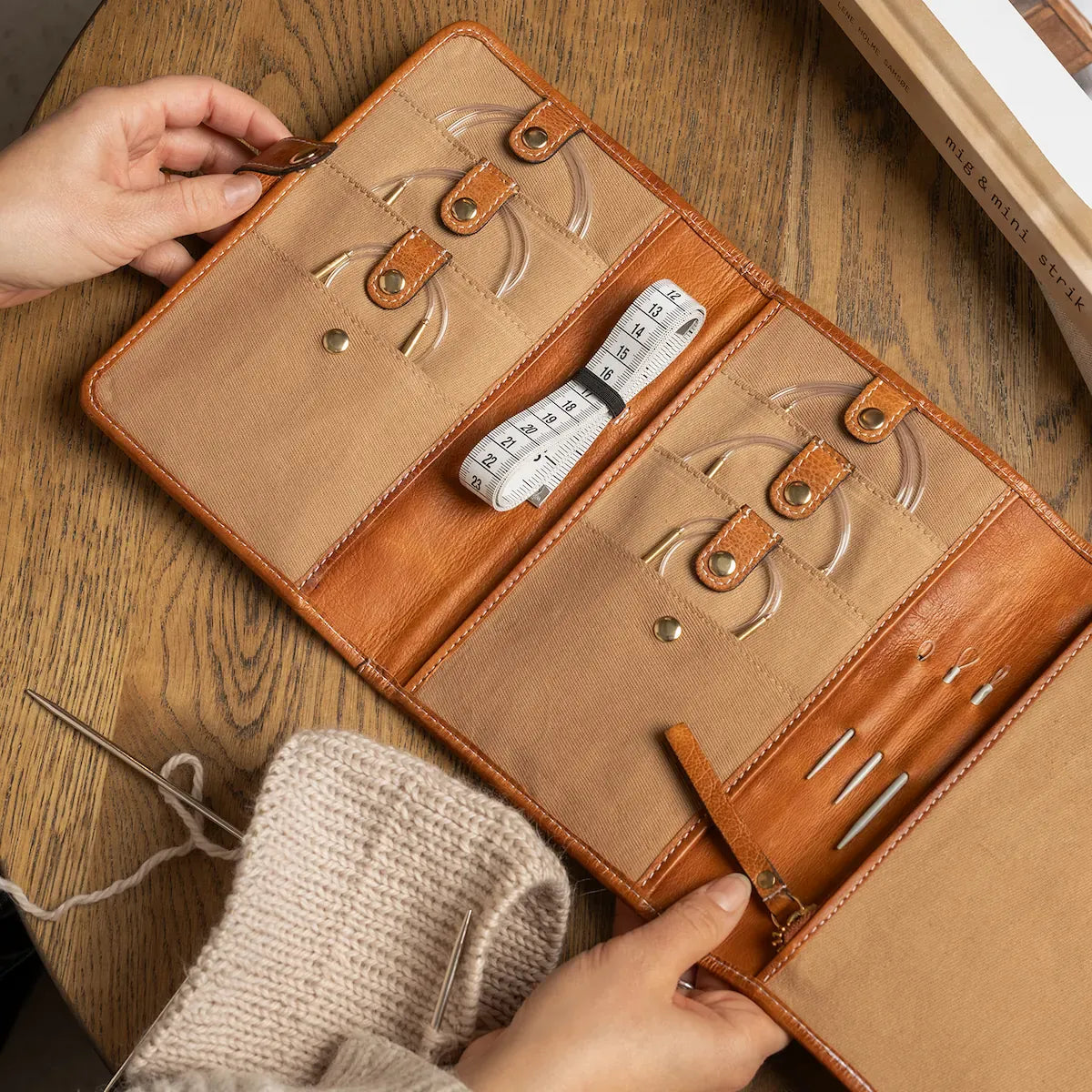 RE:DESIGNED Project 7 - Leather Circular Needle Case