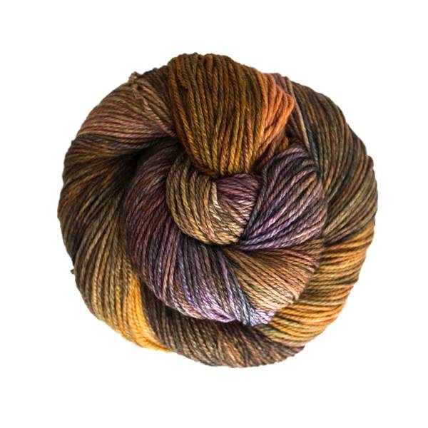 Ball of multicolored yarn.