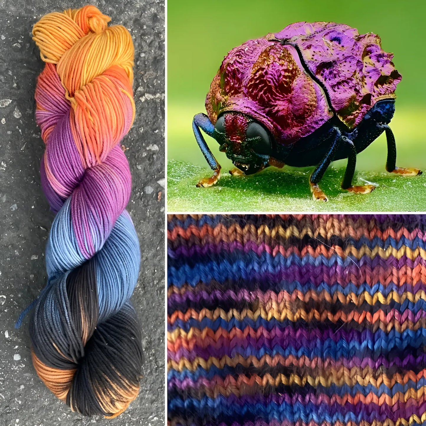 Amazonian Warty Beetle - Merino/Nylon Alder Fingering Yarn - Round Mountain Fibers