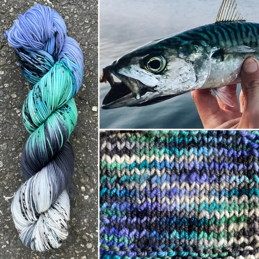 Atlantic Mackerel - Merino/Nylon Alder Fingering Yarn - Round Mountain Fibers