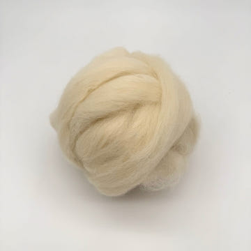 Paradise Fibers White Bergschaf Wool Top