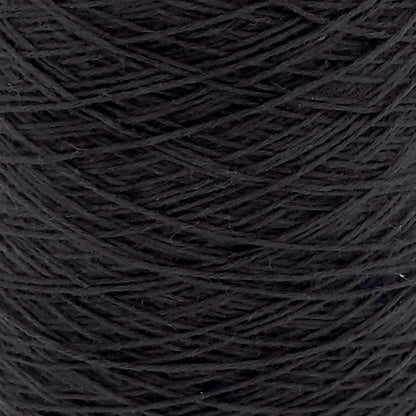8/4 Cotton Weaving Yarn - Black | 4oz, 8oz, or 16oz Cones by Lofty Fiber