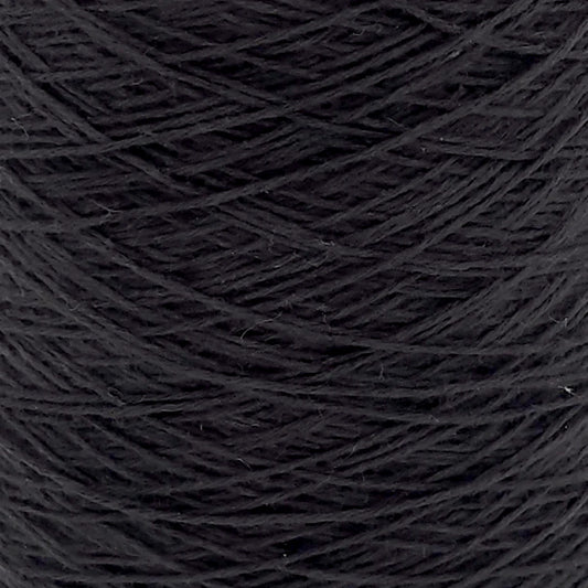 8/4 Cotton Weaving Yarn - Black | 4oz, 8oz, or 16oz Cones by Lofty Fiber