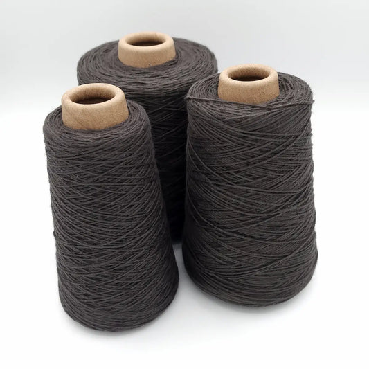 8/4 Cotton Weaving Yarn - Charcoal | 4oz, 8oz, or 16oz Cones by Lofty Fiber