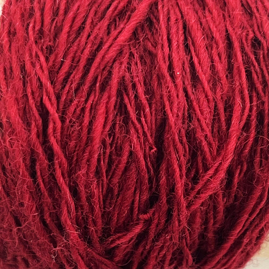 Ashford Solid Colored Corriedale Sliver - Cherry Red