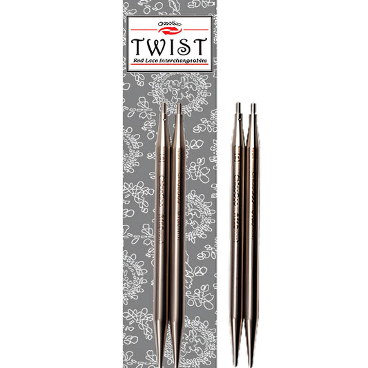 ChiaoGoo TWIST 4" Stainless Steel Lace Knitting Needle Tips