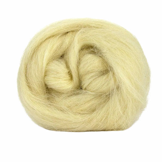 Paradise Fibers White Devon Wool Roving