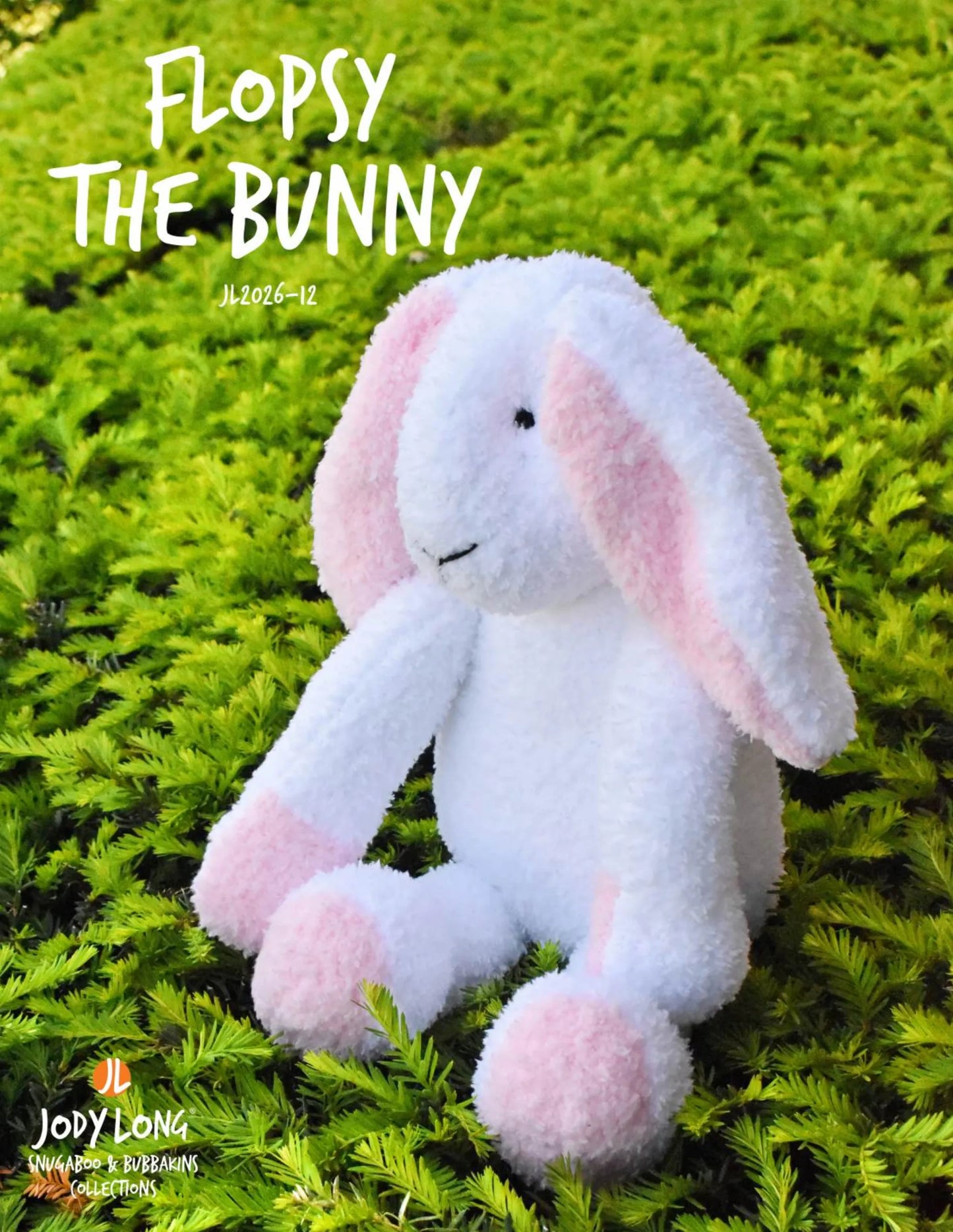 Jody Long Snugaboo & Bubbakins Flopsy the Bunny knitting pattern leaflet cover