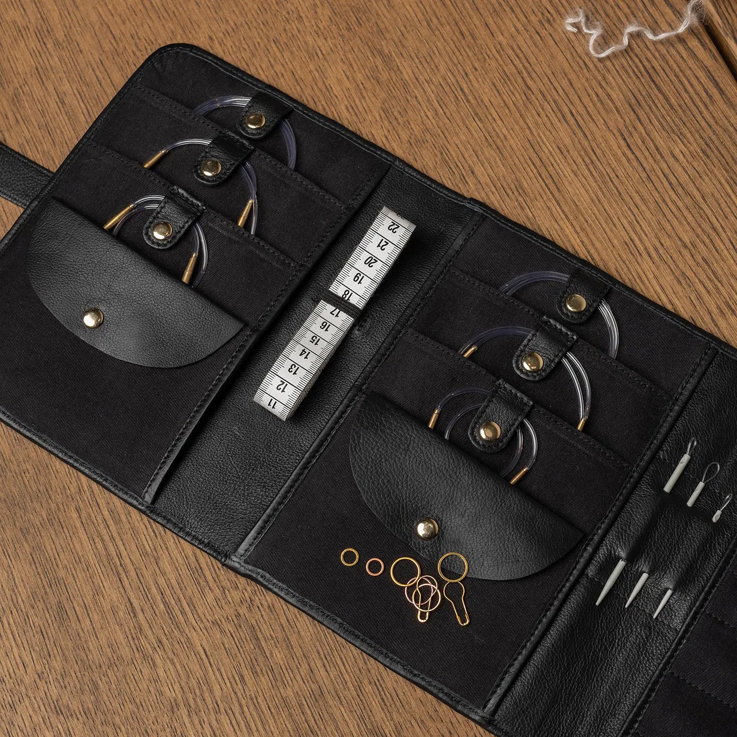 RE:DESIGNED Project 14 - XL Leather Interchangeable Circular Needle Case