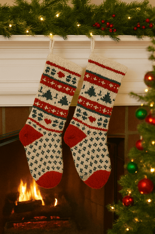 Holiday Evergreen Christmas Stocking Kit- Makes 1 Stocking
