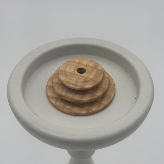 Schacht Whorls for Reeves-Saxony Spinning Wheel in Ash — SR Super High Speed Whorl (SR6476)