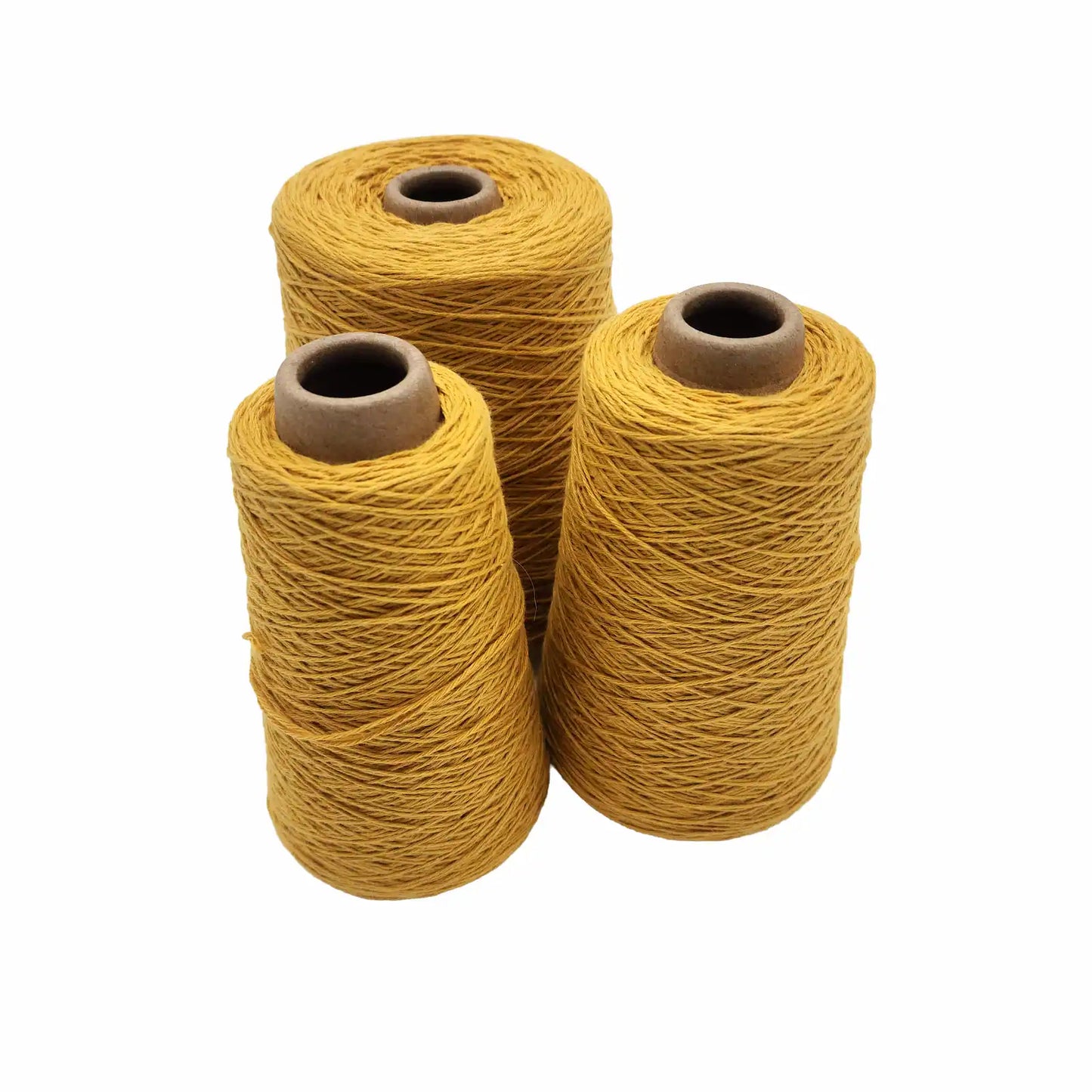 8/4 Cotton Weaving Yarn - Gold | Unmercerized Cones by Lofty Fiber