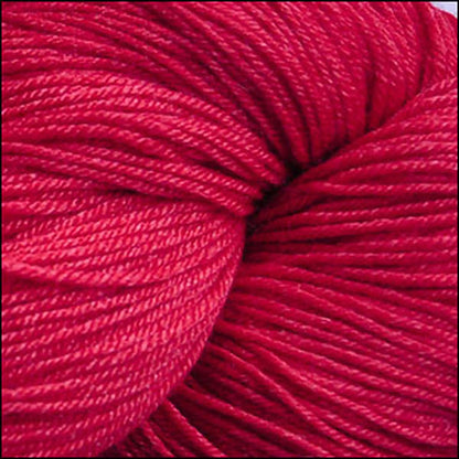 Cascade Heritage Silk Fingering Yarn color 5619 Christmas Red