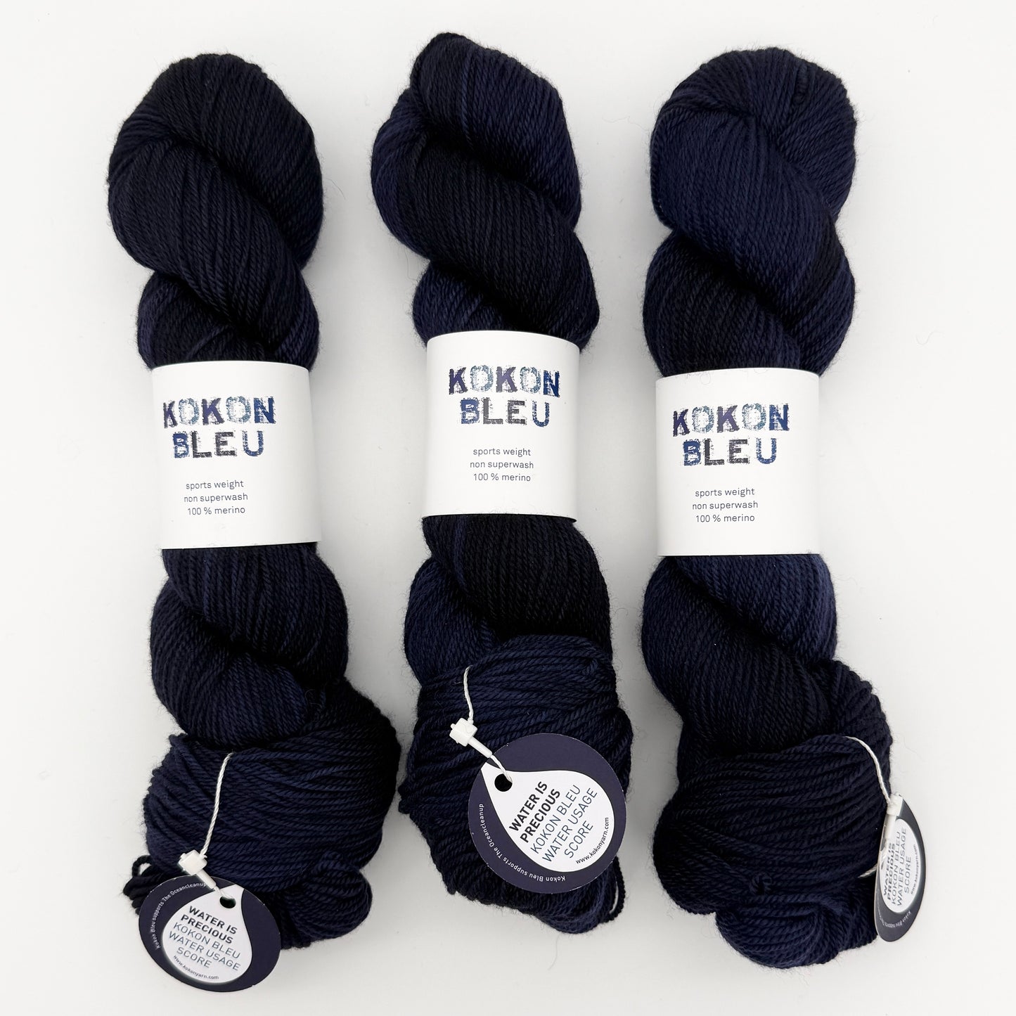KOKON BLEU Organic Merino Sport Yarn