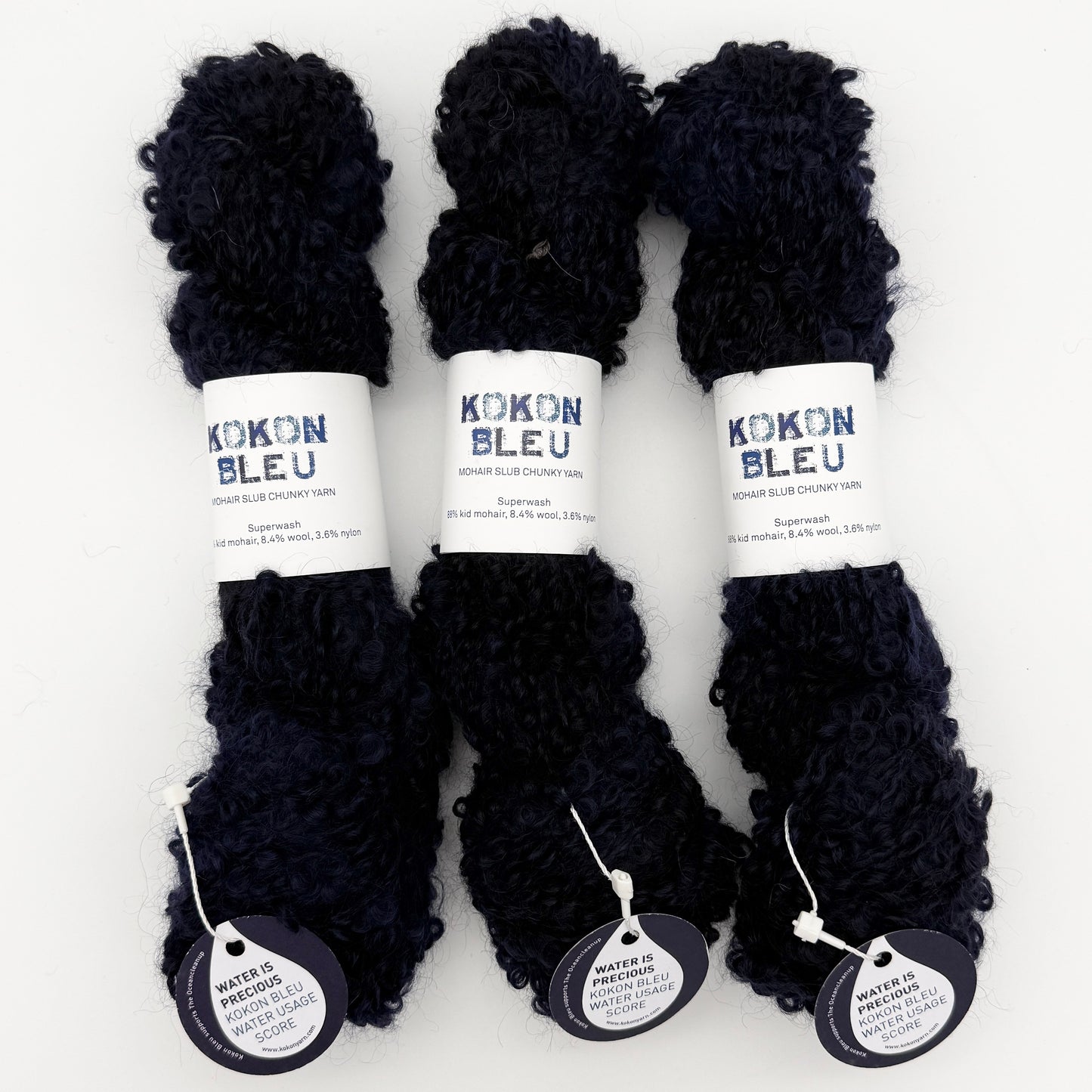 KOKON BLEU Slubby Mohair Yarn