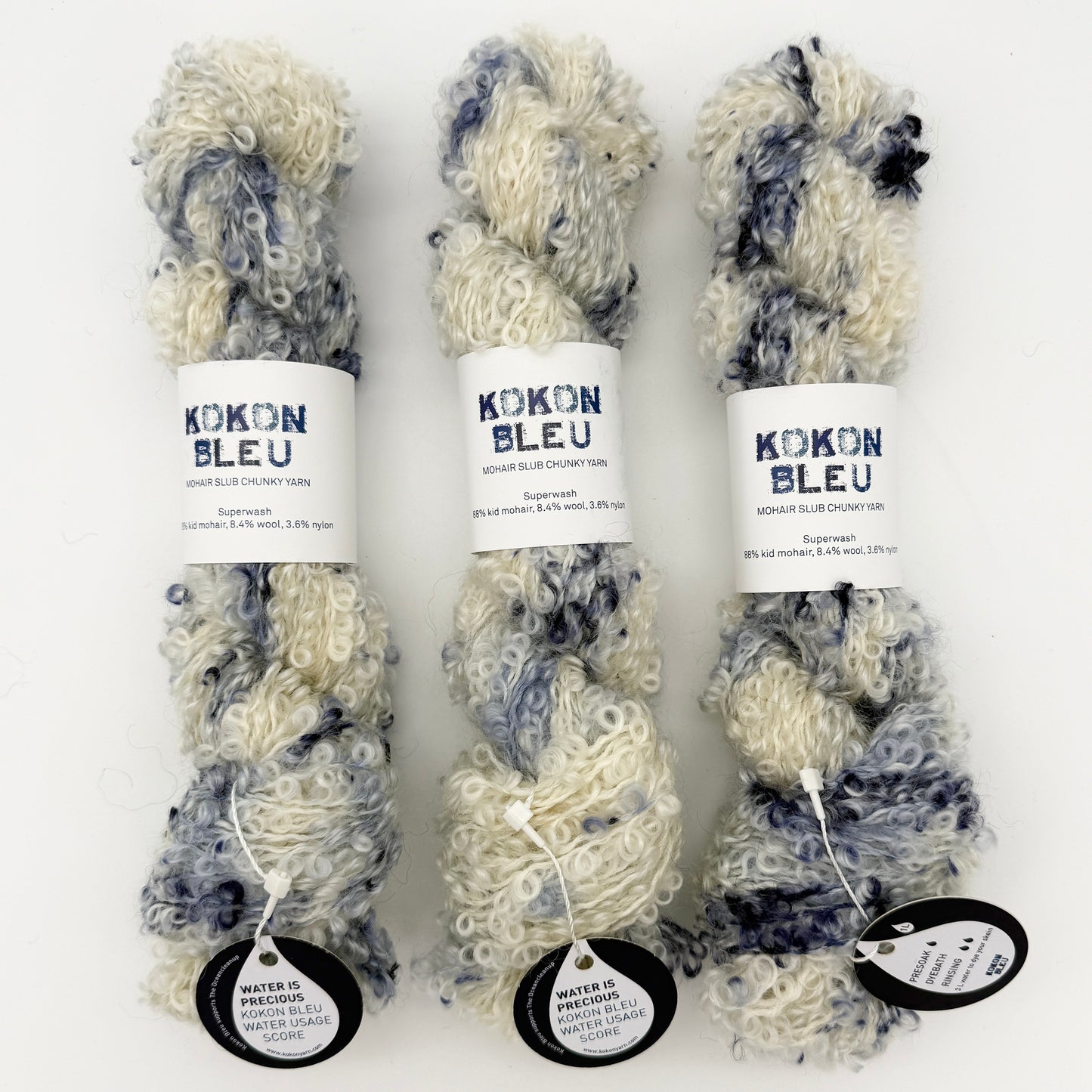 KOKON BLEU Slubby Mohair Yarn