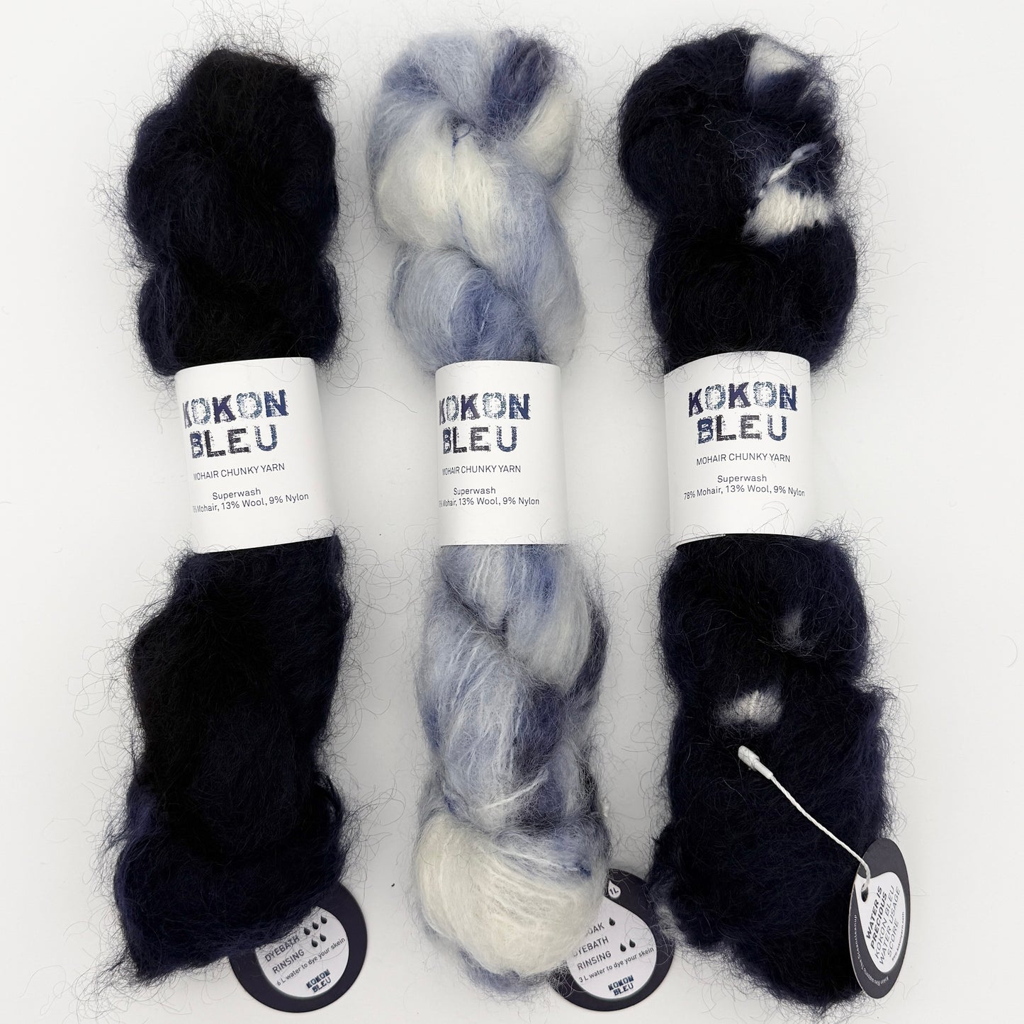 KOKON BLEU Chunky Mohair Yarn