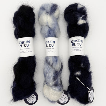 KOKON BLEU Chunky Mohair Yarn