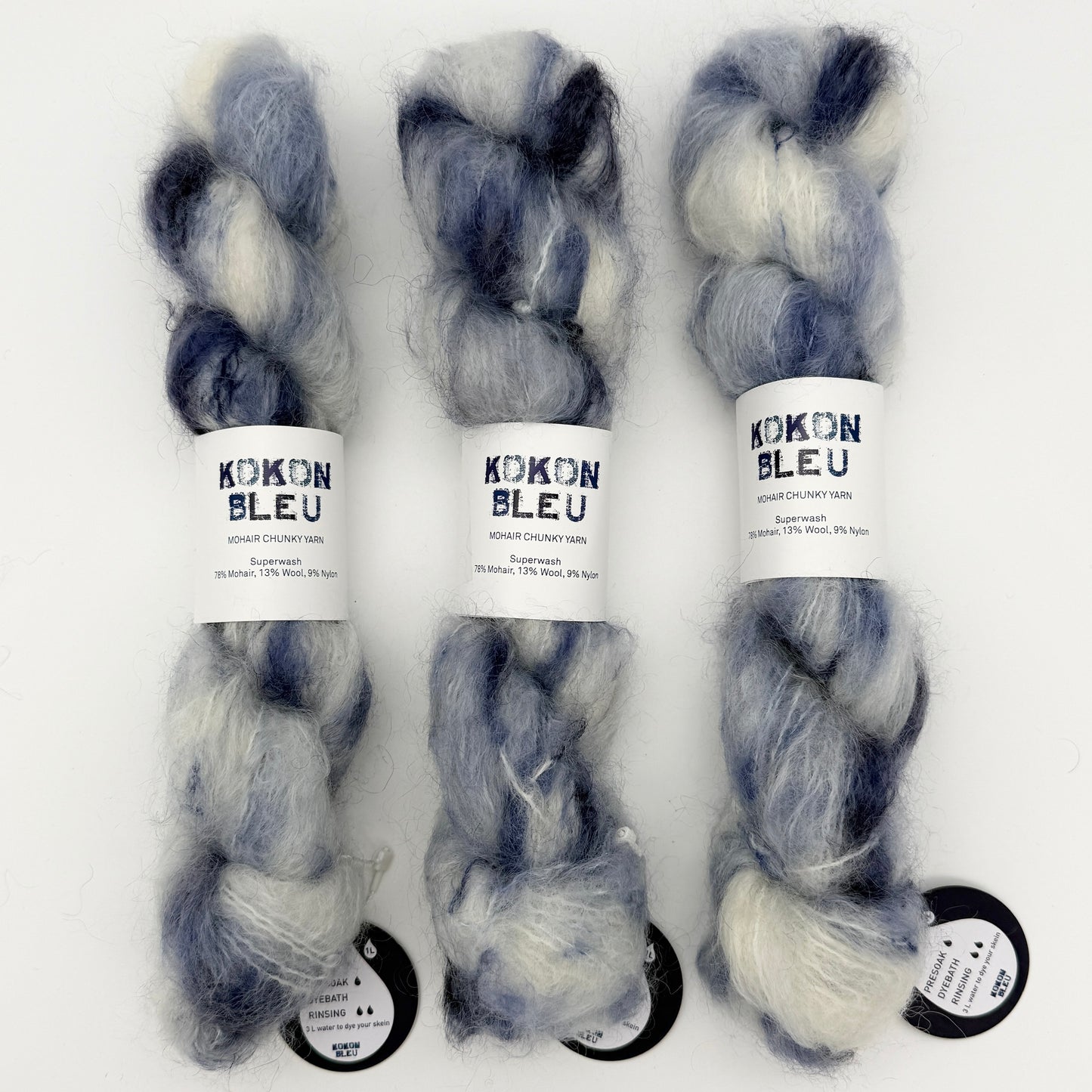 KOKON BLEU Chunky Mohair Yarn
