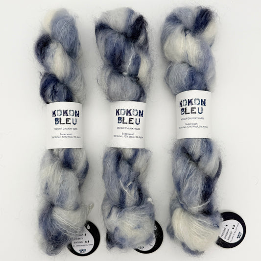 KOKON BLEU Chunky Mohair Yarn