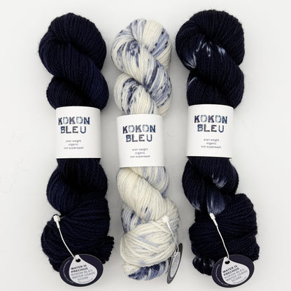 KOKON BLEU Organic Merino Aran Yarn