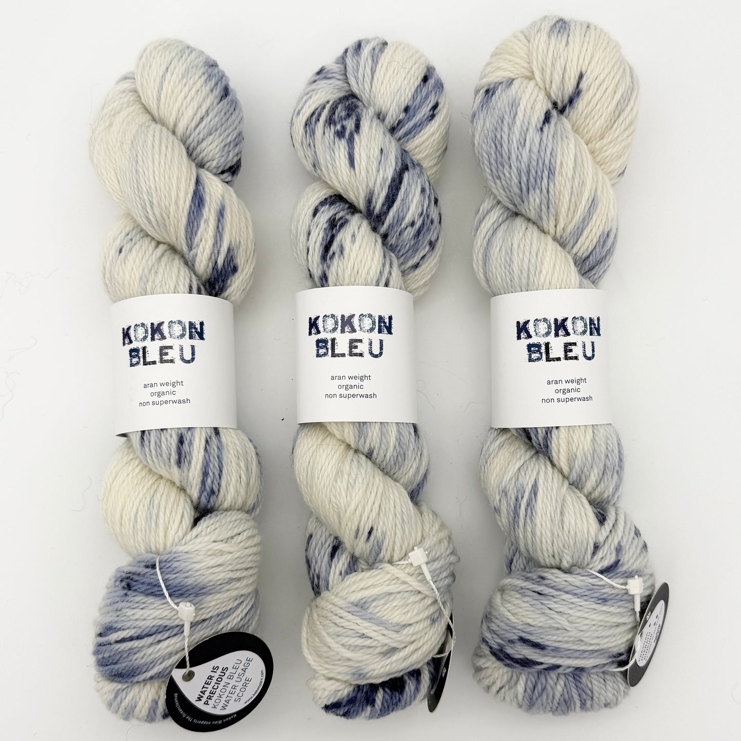 KOKON BLEU Organic Merino Aran Yarn