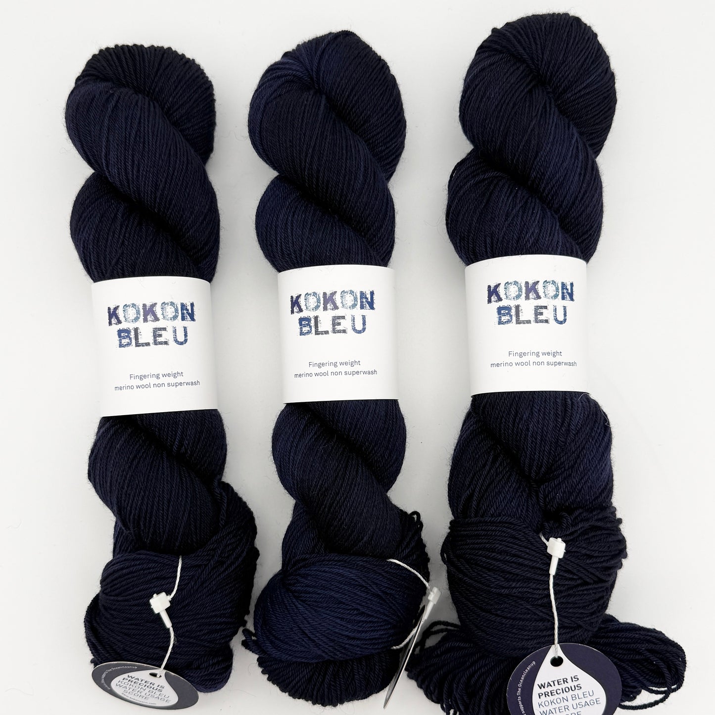 KOKON BLEU Organic Merino Non-Superwash Fingering Yarn