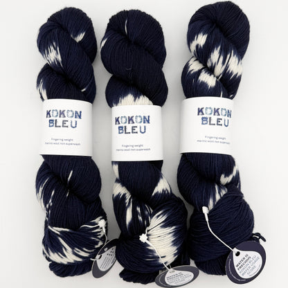 KOKON BLEU Organic Merino Non-Superwash Fingering Yarn